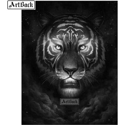 5d animal full square diamond painting tiger diamond embroidery lion 3d round drill mosaic bear sticker