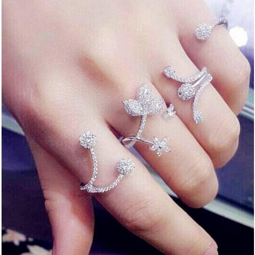 Bla99 Luxury Designer Fashion Silver plated Jewelry zirconia Water droplets shape cf