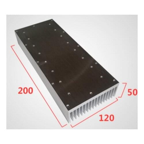 Fast Free Ship Shovel plate Type Heatsink, high tooth radiator aluminum heatsink 120*50*200mm Cooler Heatsink