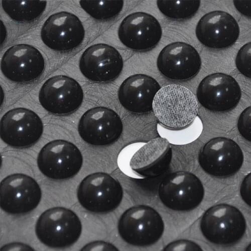 128pcs 12mm*6mm black self adhesive soft anti slip bumpers silicone rubber feet pads great silica gel shock absorber