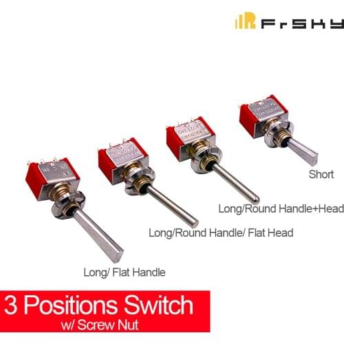 FRSKY 3 POSITIONS SWITCHES AND SCREW NUTS PARTS COMPATIBLE WITH FLYSKY JUMPER RADIOMASTER TRANSMITTER