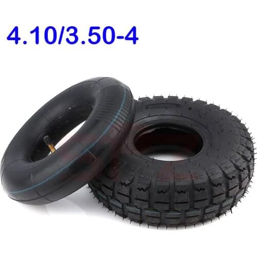 Good Quality 4.10/3.50-4 Inner Outer Tyre 410/350-4 Pneumatic Wheel Tire for Electric Scooter, Trolley Accessories
