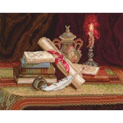 Books by candlelight Art Cross Stitch Kits Crafts Top Quality Embroidery Sewing kit Needlework DIY 14CT Unprinted Decor Handmade