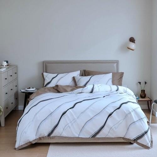 2021 Marbling Bedding set 100% Cotton Duvet cover Bed linen Set King Bedding Queen Single size comforter sets juego de cama
