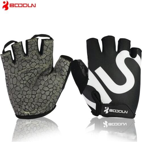 Summer Gloves Men Women Bodybuilding Fashion Anti Slip Sport Training Fingerless Mittens Guantes Gym Fitness Glove AGB001