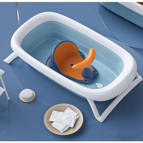 Bathroom Furniture Newborn Baby Bath Seat Artifact Bathtub Net Pocket Support Frame Practical Safety Non-Slip Bathing Stool