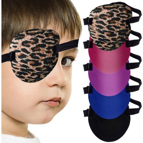 Unisex Washable Single Eye Patch Adjustable Amblyopia Eye Patches Sleep Aid Cosplay Costume Astigmatism Training Eyeshade