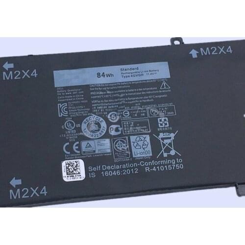 New Original Laptop replacement Li-ion Battery 4GVGH for DELL Precision 5510 XPS 15 9550 series 11.4V 84WH