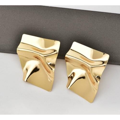 RONGBIN Retro Fashion Alloy Gold&Silver Plated Statement Earrings Punk Style Party Women Jewelry Vintage Drop Dangle Earrings