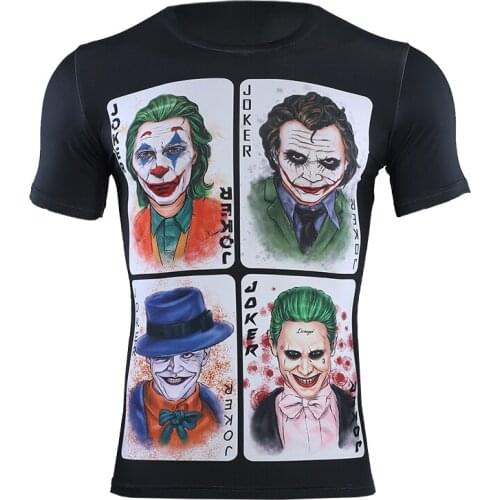 S-4XL Compression Shirt Men T shirts 2020 Summer Designer High Street Stylish Printed Short Sleeve Tops For Male Clothes
