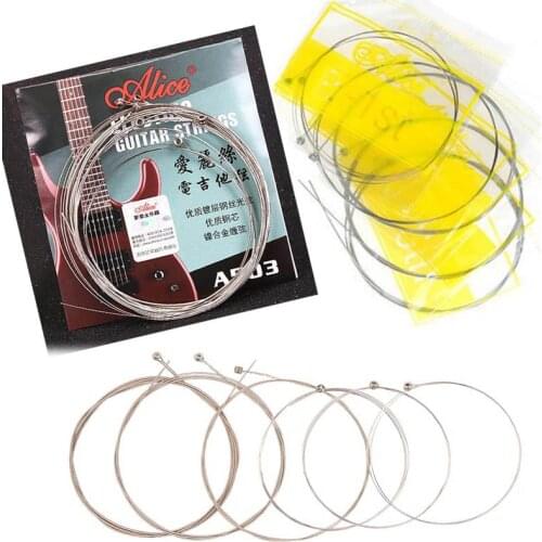 6Pcs/Set Strings A503 Electric Guitar Strings Plated Steel Core Nickel Alloy Wound A503L A503SL Guitar String