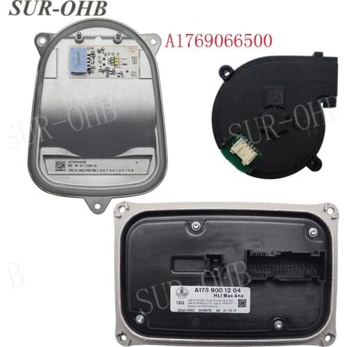 A Class W176 A1769001204 LED Headlights Control Module Unit Daytime Running Light A1769066500 DRL A1769066600 Fan 1016.005.0000