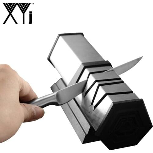 XYj Electric Knife Sharpener Knife Shears and Scissors Sharpening Machine Stainless Steel Blades Sharpener Scissors Knife Tools
