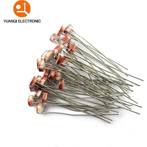 1000pcs 5506 5516 5528 5537 5539 5549 Light Dependent Resistor LDR 5MM Photoresistor Photosensitive Photoconductive resistance