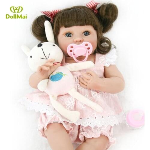14"35cm full silicone vinyl newborn reborn baby doll realistic girl bonecas Real modeling princess toys Children Best Gifts