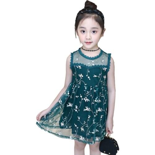 2020 new summer Girls Kids Boys embroidery dress comfortable cute baby Clothes Children