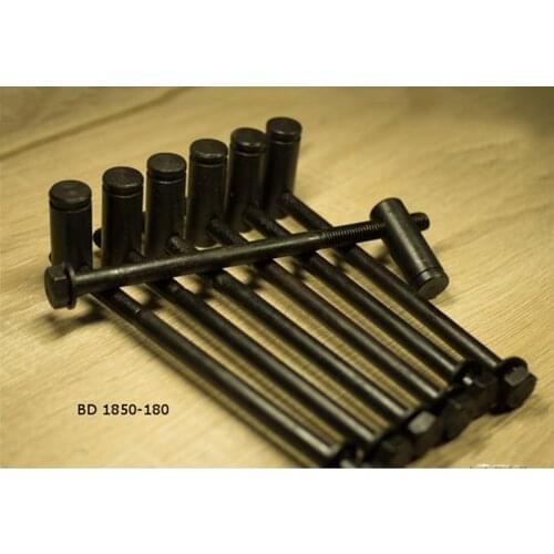 6PCS Solid Iron Bench Bolts T.DEER BD-1830-180, Workbench Woodworking Accessories GF215