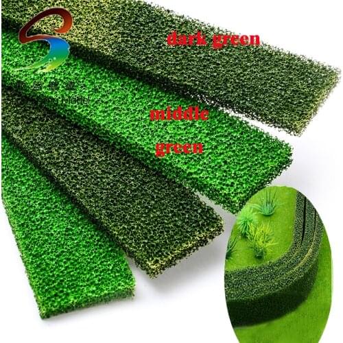 8pcs The sand table building model materials diy model hedge outdoor environment design two colors