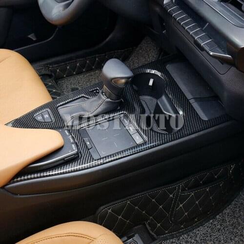 ABS Carbon Fiber Interior Car Accessory Gear Box Pancel Cover Trim For Lexus UX 2019 1pcs Car Accessories Interior Car Decor