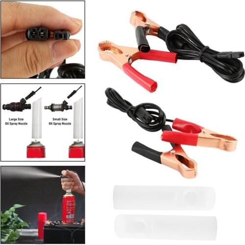 Auto Fuel Injector Nozzle Flush Cleaner Adapter DIY Cleaning Tool Universal Car Kit Set Universal