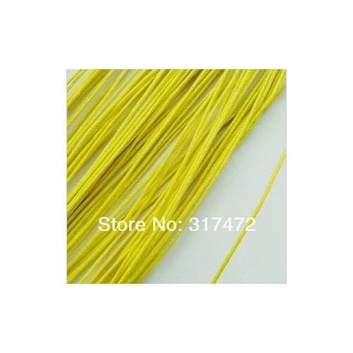 Free mail! DIY accessories wax wax line 1 mm rope (yellow) (A pack of about 450meters)