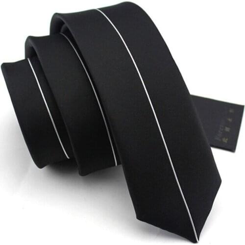 2019 Brand New Neckties Mens Silk Tie Fashion Business Ties for Men White Stripe Necktie purple and black with Gift Box