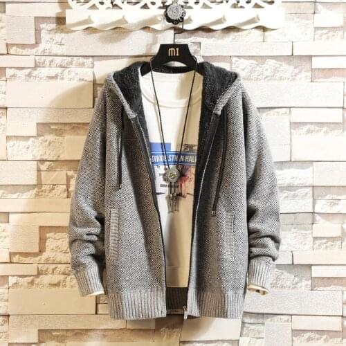 CLASSDIM Men's Cardigans With A Hood China