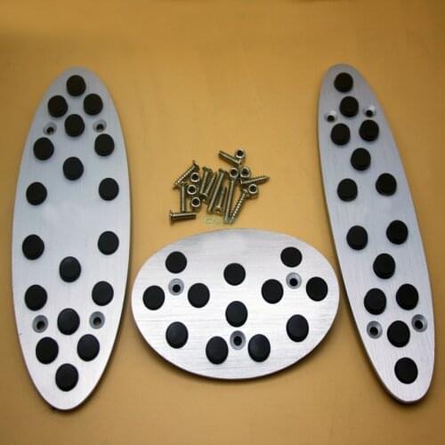 Car Accessories Aluminum Alloy Auto Foot Rest Fuel Brake AT Pedals Pads For BMW Mini Cooper 2007-2015 with logo