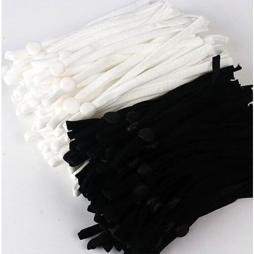10-11cm Sewing Elastic Band Cord With Adjustable Buckle For DIY Mask Sewing High Quality Solid Durable Elastic Band Cord 100pcs