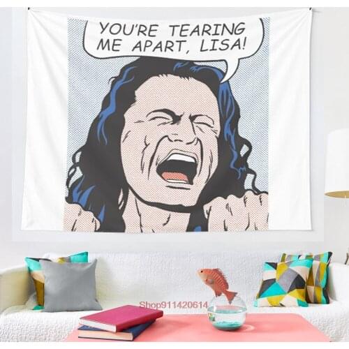 You re tearing me apart Lisa tapestry Wall Hanging Hand Hippie Moon Wolf Witchcraft Decoration Decor Tapestry Wall Blanket