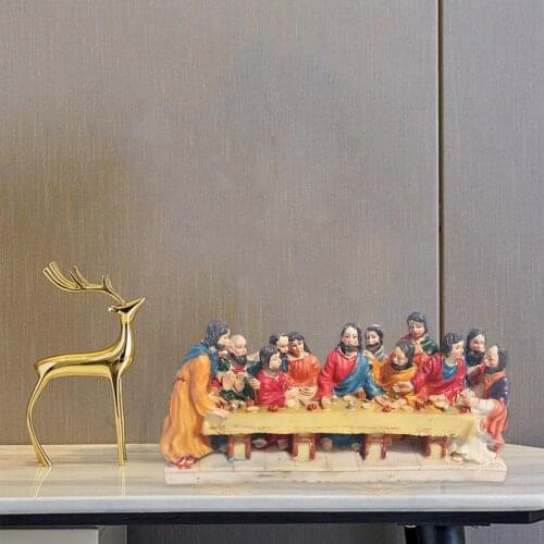 Collection Father Jesus Dinner Last Supper Scene Statue Church Home Office Living Room Porch Wedding Table Decoration