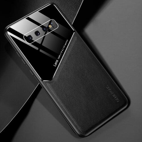 Magnetic Leather Case For Samsung Galaxy S10 Plus S21 S20 Note 20 Ultra A32 A52 A72 A51 A71 4G 5G A31 Soft Square Phone Covers