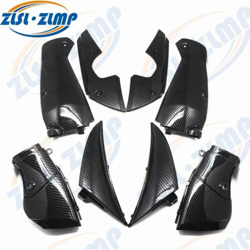 Motorcycle Fairing Shell For 2009 - 2011 YAMAHA YZF R1 Carbon Fiber Color AIR INTAKE PIPE COVER KIT 8PCS