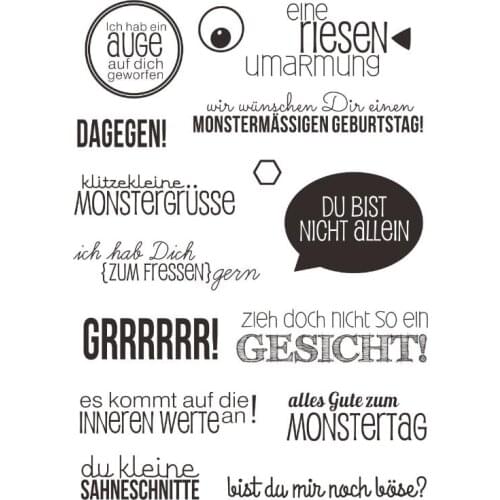 German Clear Stamps Scrapbook Paper Craft Clear stamp scrapbooking X0040