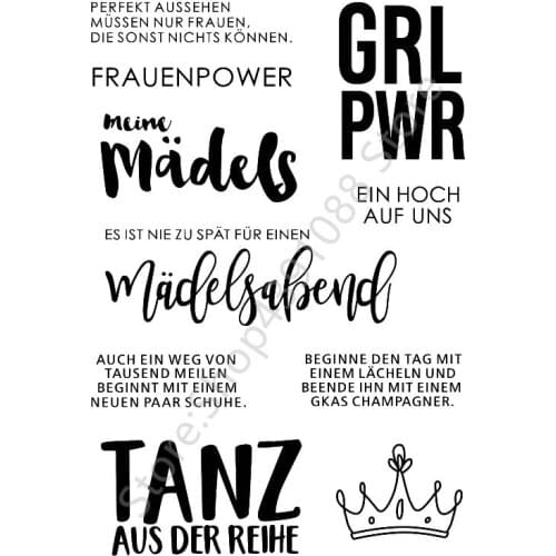 German Transparent Clear Silicone Stamp/Seal for DIY scrapbooking/photo album Decorative clear stamp sheets A1187