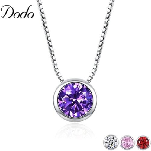 DODO Colorful AAA Zircon Korean Pendant Necklace Fashion European Jewelry Statement Necklace Charm Women Anime collares Gift N88