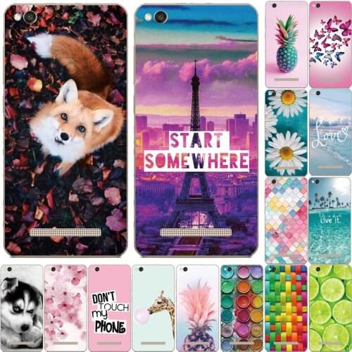 Silicone phone Case For Xiaomi Redmi 4A cases Soft Silicon Painting cover for Redmi 4A Hongmi 4a 5.0 " inch full 360 Protective