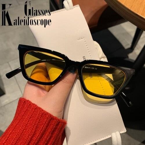 Oulylan Vintage Cat Eye Sunglasses Women Men Fashion Small Sun Glasses Vintage Shades Eyewear Trend Green UV400