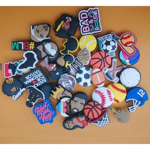 Styles Are Shipped Randomly Cartoon Garden Shoes Accessories Buckle Decoration Suitable For Crocodile Wristband JIBZ Kids X-mas