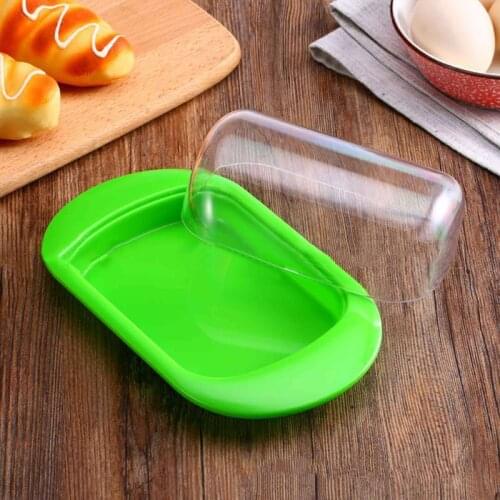 Butter Dish With Lid Butter Container Cake Carrier Cheese Plate Cheesecake Tray Butter Holder With Transparent Cover Keep Fresh