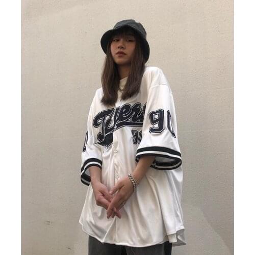 Summer thin trend cardigan seven-point short-sleeved mens loose five-point sleeves casual fashion hip-hop street shirt women