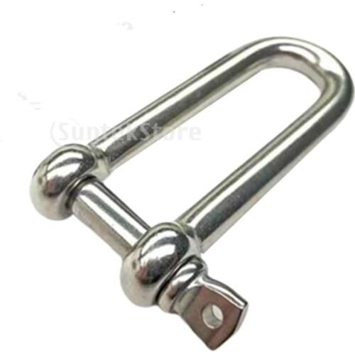 Universal D-Type Shackle Anchor Shackle, 304 Stainless Steel, 5mm, Corrosion Resistant