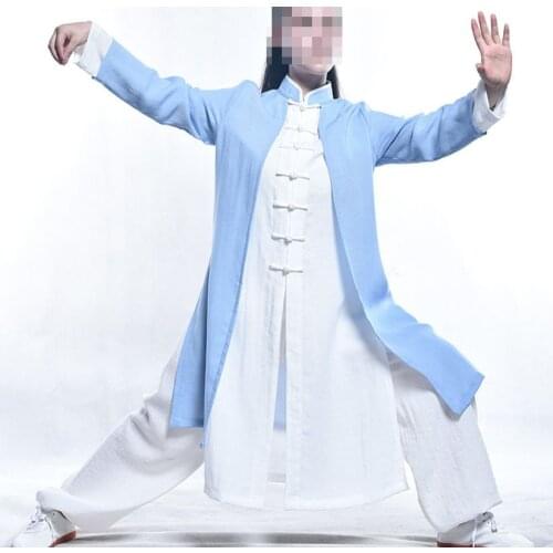 High quality Cotton& linen Taoist wudang tai chi robe clothing martial arts suits taiji wushu uniforms