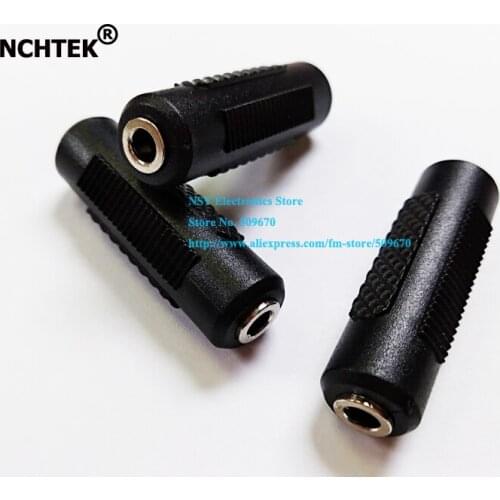 NCHTEK High Quality 3.5mm Mono Jack Female to 3.5mm Mono Jack Female Coupler Adapter/Free shipping/10PCS