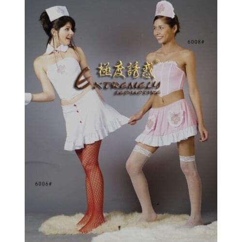 Sexy lingerie Pink Nurse Costume party Halloween Adult Cosplay Dress Fancy Dress JD6008
