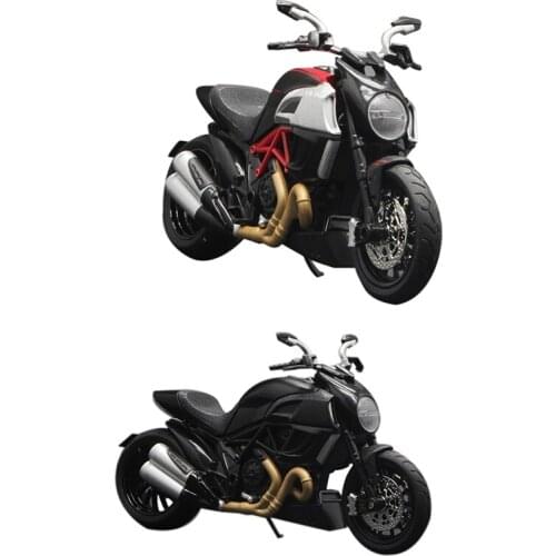 1:12 Cruiser Motorcycle Diavel Bike Diecast Model Toys Miniature Racing Kids for Collection