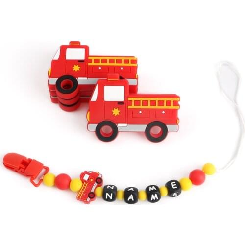 Kovict BPA Free 1PC Fire truck Baby Teething Toys Rodent Chewable Animal Shape Baby Products Nursing Gift