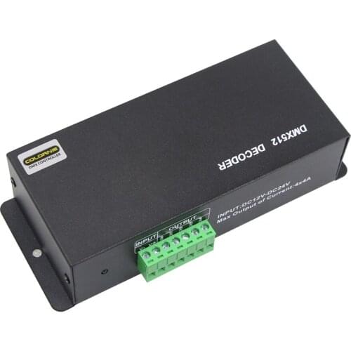 DHL Free shipping 4pcs/lot Led DMX Controller DMX512 Decoder 4CH Decoder DC 12-24V LED RGBW Strip Lights Controller