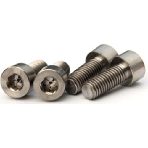 M1.6 M2 M2.5 M3 M4 pure titanium bolts hexagon socket screw with cylindrical head bolt screws 3mm~70mm length