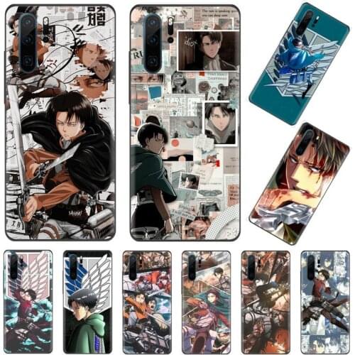 Attack on titan Levi Ackerman Shingeki Phone Case Funda For Huawei P9 P10 P20 P30 Lite 2016 2017 2019 plus pro P smart